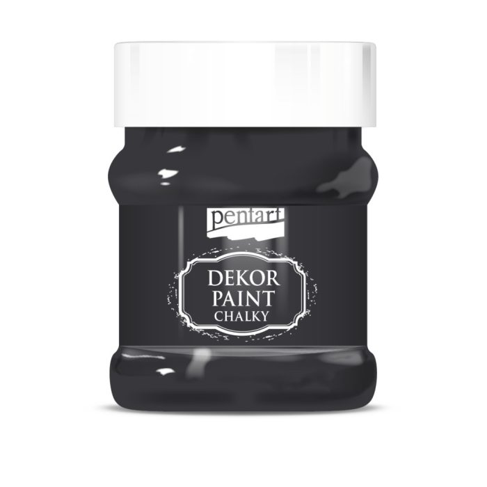 Pentart Dekor krétafesték 230 ml fekete - 21491