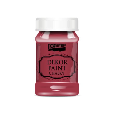Pentart Dekor krétafesték 100 ml kardinálpiros - 21634