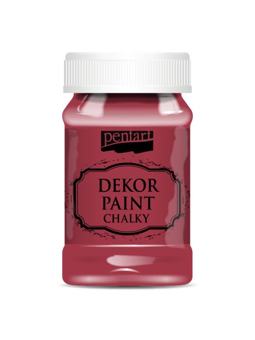 Pentart Dekor krétafesték 100 ml kardinálpiros - 21634
