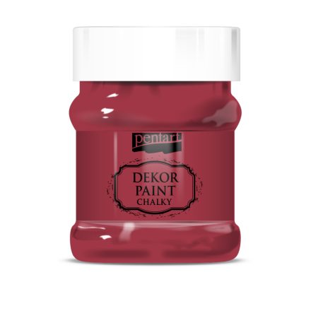 Pentart Dekor krétafesték 230 ml kardinálpiros - 21656