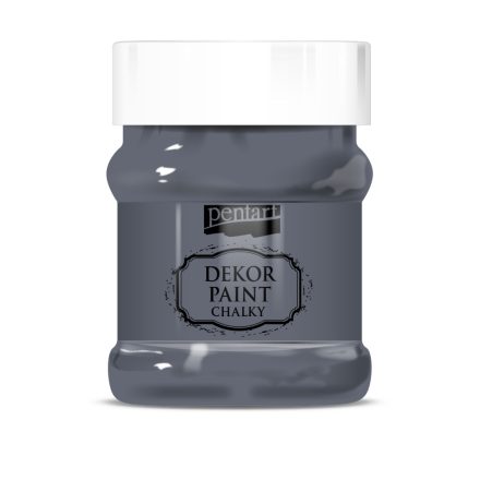 Pentart Dekor krétafesték 230 ml grafitszürke - 21663