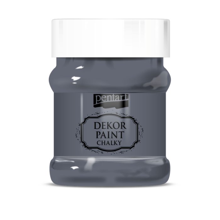 Pentart Dekor krétafesték 230 ml grafitszürke - 21663