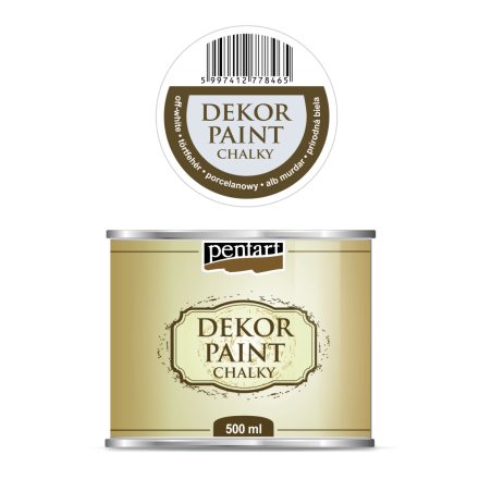 Pentart Dekor krétafesték 500 ml törtfehér - 22718