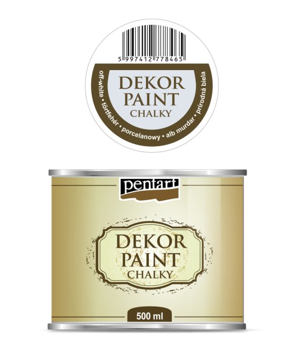 Pentart Dekor krétafesték 500 ml törtfehér - 22718