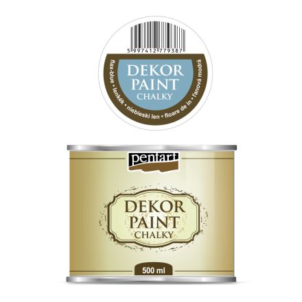 Pentart Dekor krétafesték 500 ml lenkék - 22725