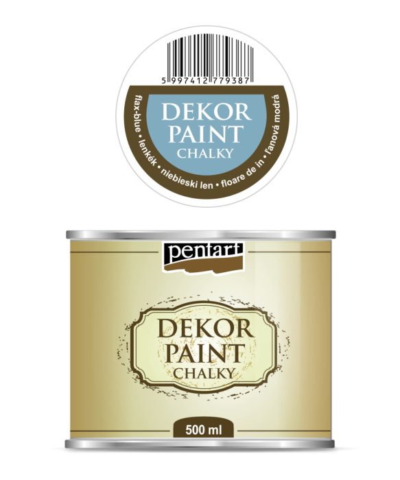 Pentart Dekor krétafesték 500 ml lenkék - 22725