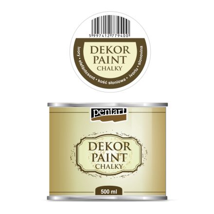 Pentart Dekor krétafesték 500 ml elefántcsont - 22727