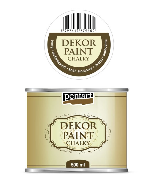 Pentart Dekor krétafesték 500 ml elefántcsont - 22727