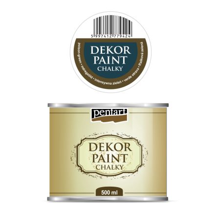 Pentart Dekor krétafesték 500 ml méregzöld - 22729
