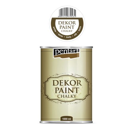 Pentart Dekor krétafesték 1000 ml  fehér - 22730