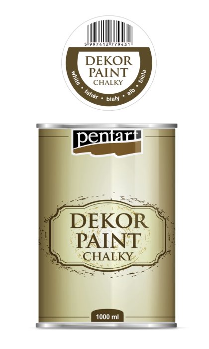 Pentart Dekor krétafesték 1000 ml  fehér - 22730