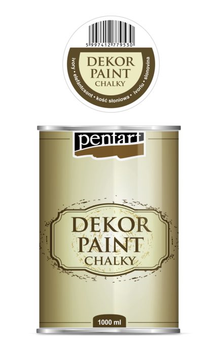 Pentart Dekor krétafesték 1000 ml elefántcsont - 22740