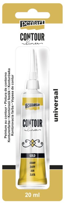 Pentart Kontúrozó festék 20 ml arany - 2461