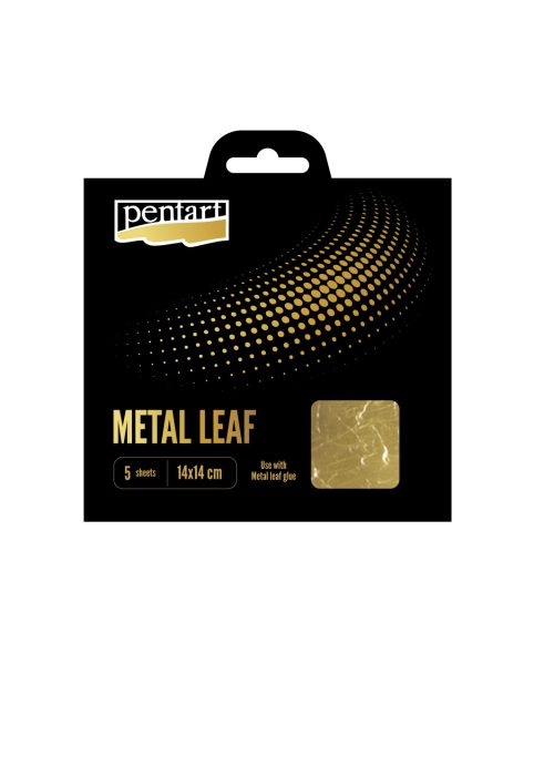 Pentart Füstfólia arany 14x14 cm 5 lap/csom - 2484