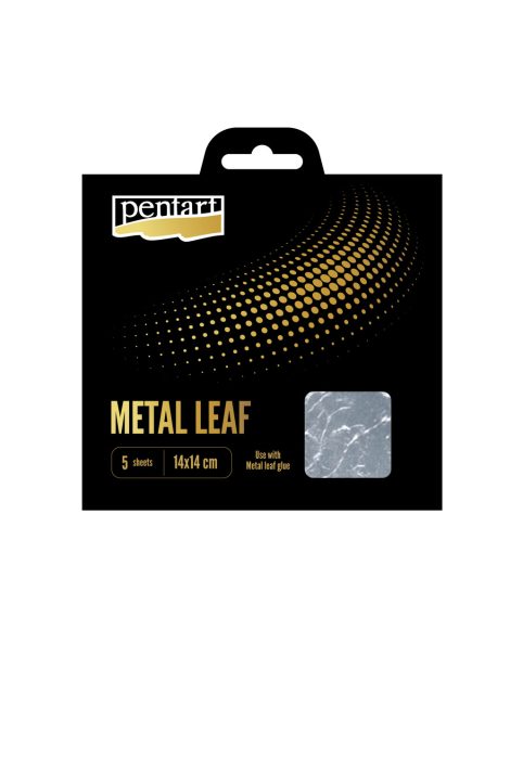 Pentart Füstfólia ezüst 14x14 cm 5 lap/csom - 2485