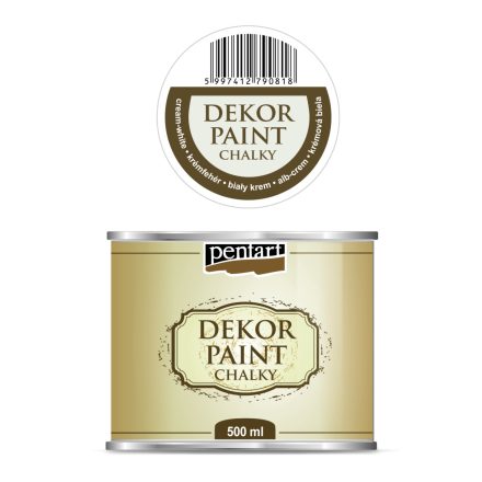Pentart Dekor krétafesték 500 ml krémfehér - 25235
