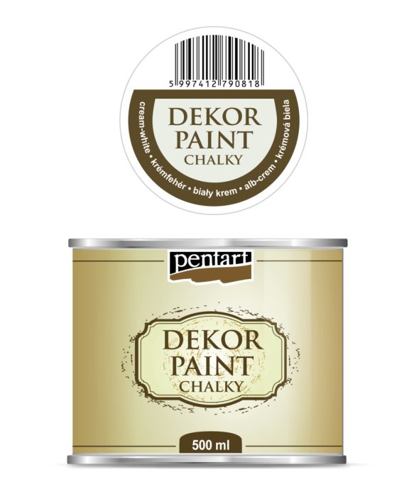 Pentart Dekor krétafesték 500 ml krémfehér - 25235