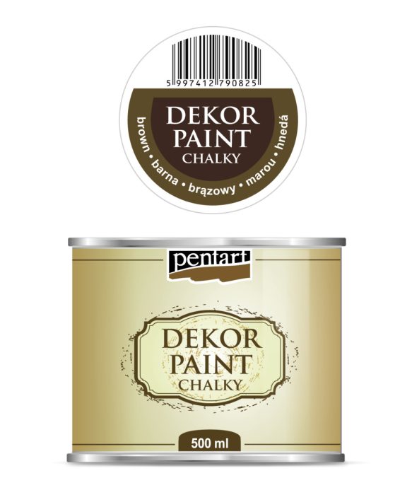 Pentart Dekor krétafesték 500 ml barna - 25236