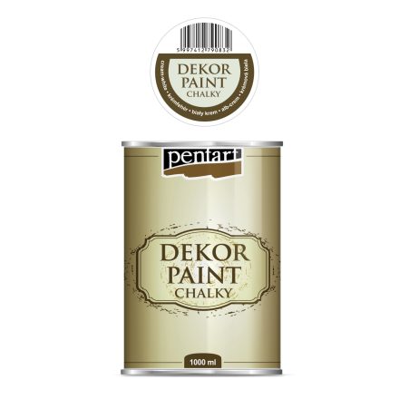 Pentart Dekor krétafesték 1000 ml  krémfehér - 25237