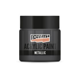 Pentart Metál akrilfesték 50 ml grafit - 25341