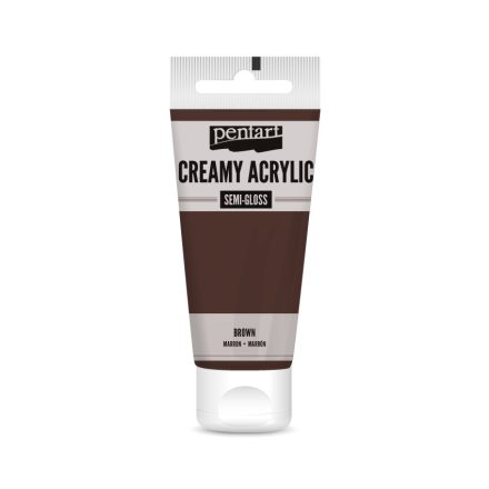 Pentart Krémes akrilfesték selyemfényű 60 ml barna - 27929