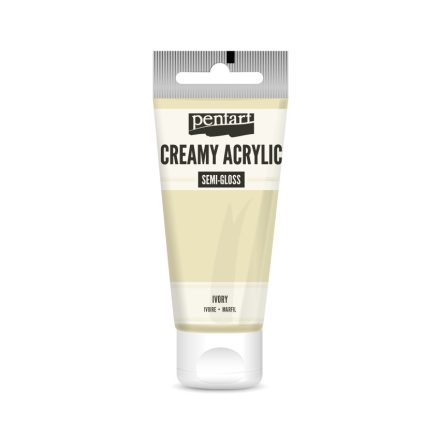 Pentart Krémes akrilfesték selyemfényű 60 ml elefántcsont - 27943