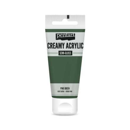 Pentart Krémes akrilfesték selyemfényű 60 ml fenyőzöld - 27957
