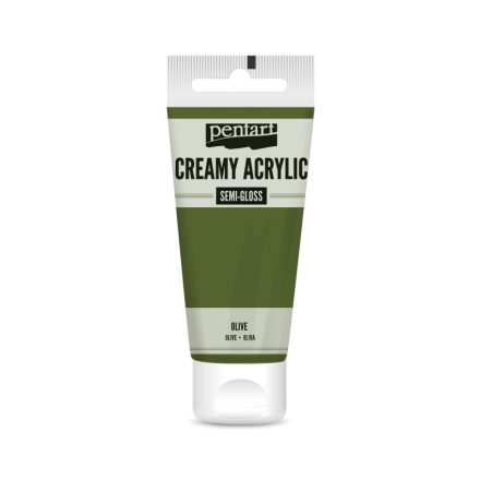 Pentart Krémes akrilfesték selyemfényű 60 ml olíva - 27992