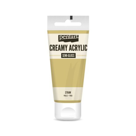 Pentart Krémes akrilfesték selyemfényű 60 ml szalma - 27998