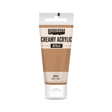 Pentart Krémes akrilfesték metál 60 ml bronz - 28007