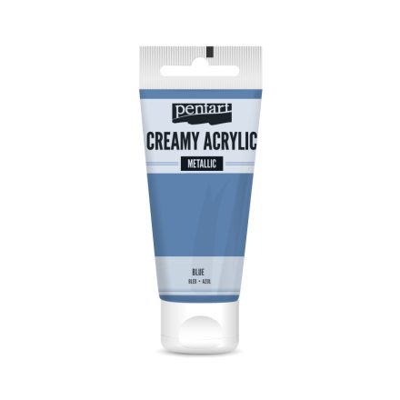 Pentart Krémes akrilfesték metál 60 ml kék - 28010