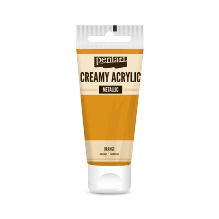Pentart Krémes akrilfesték metál 60 ml narancs - 28013