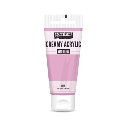 Pentart Krémes akrilfesték metál 60 ml rózsaszín - 28014
