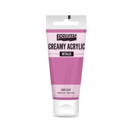 Pentart Krémes akrilfesték metál 60 ml világoslila - 28018