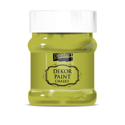 Pentart Dekor krétafesték 230 ml sárgászöld - 29341