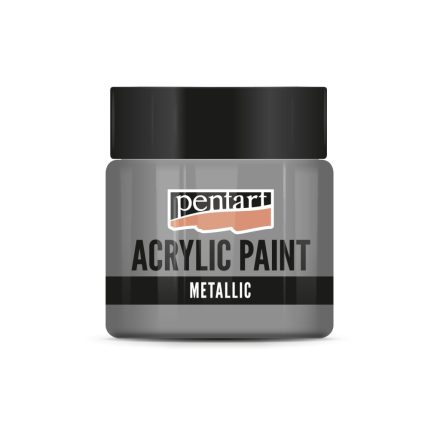 Pentart Metál akrilfesték 50 ml silver touch - 29363