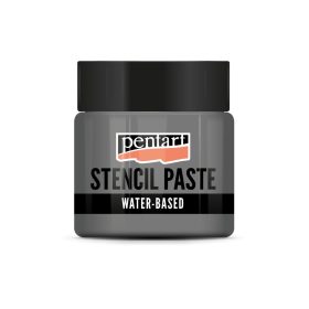   Pentart Stencilező paszta metál 50 ml fekete gyémánt - 29409