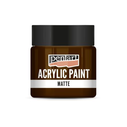 Pentart Matt akrilfesték 50 ml vörösbarna  - 29633