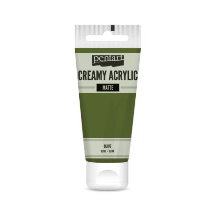 Pentart Krémes akrilfesték matt 60 ml olíva - 29658