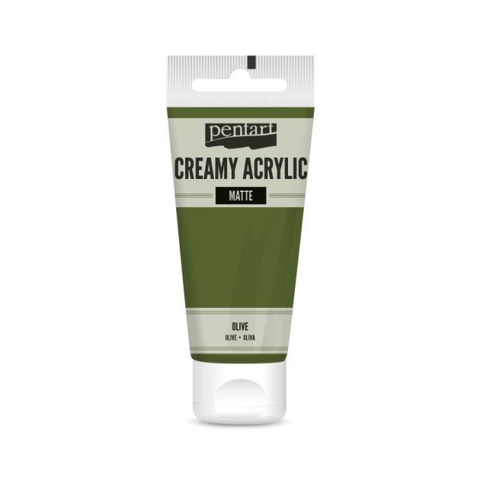 Pentart Krémes akrilfesték matt 60 ml olíva - 29658