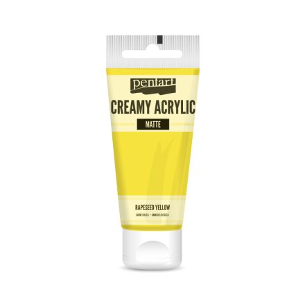Pentart Krémes akrilfesték matt 60 ml repcesárga - 29660
