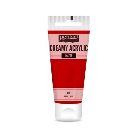 Pentart Krémes akrilfesték matt 60 ml piros - 29673