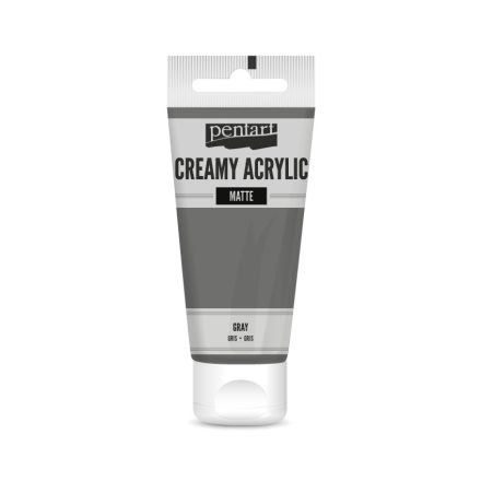 Pentart Krémes akrilfesték matt 60 ml szürke - 29695