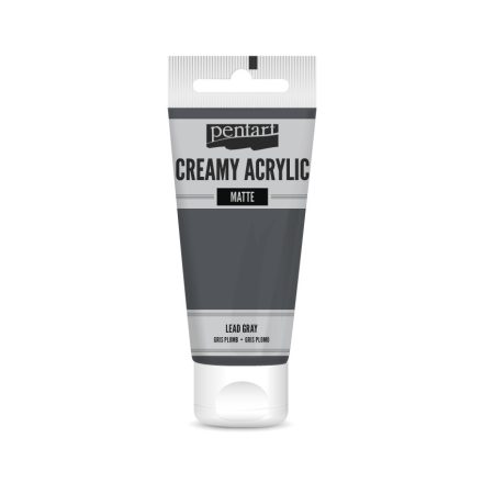 Pentart Krémes akrilfesték matt 60 ml ólomszürke - 29696