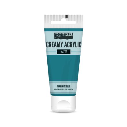 Pentart Krémes akrilfesték matt 60 ml türkizkék - 29760