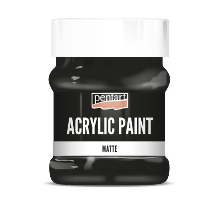 Pentart Matt akrilfesték 230 ml fekete - 3233