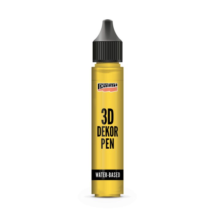 Pentart 3D dekortoll átlátszó 30 ml citrinsárga - 33842
