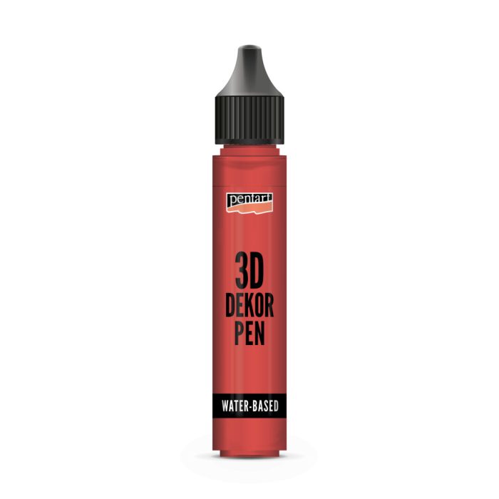 Pentart 3D dekortoll átlátszó 30 ml rubinvörös - 33844