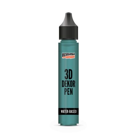 Pentart 3D dekortoll átlátszó 30 ml smaragdzöld - 33849