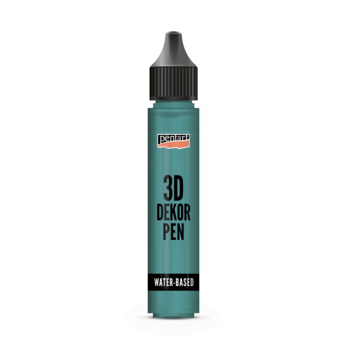 Pentart 3D dekortoll átlátszó 30 ml smaragdzöld - 33849